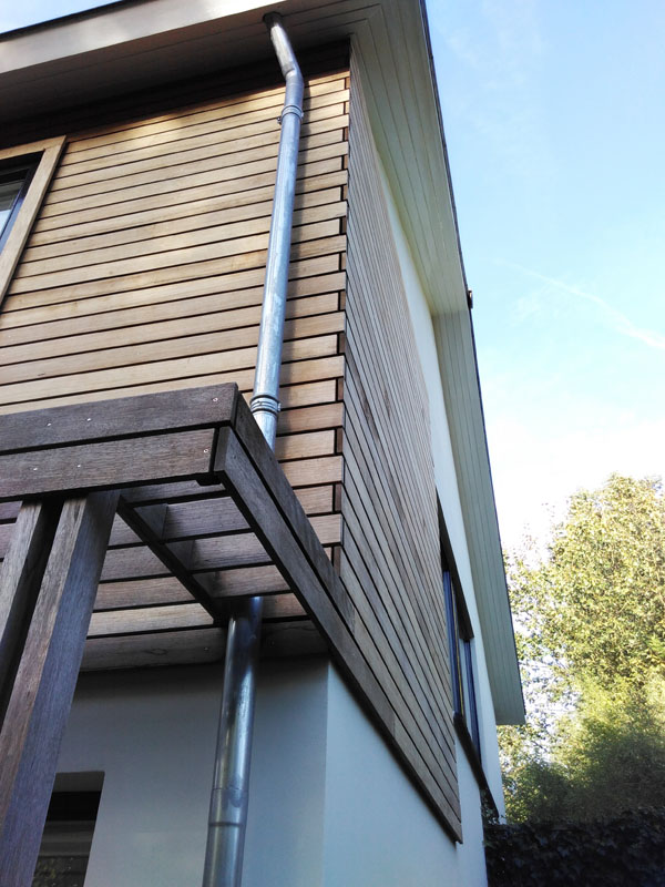 Detail hoek pergola