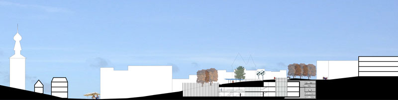 QTP_doorsnedeBB europan ontwerp architectuur Gembloux ondergronds bouwen