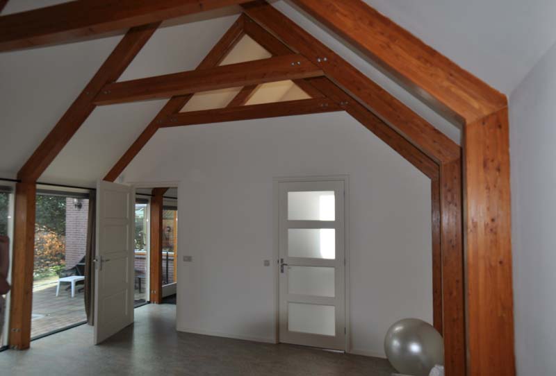 uitbouw_houten_spant Interieur houten spant
