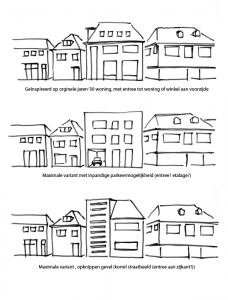 concept ontwerp transformatie herontwikkeling buroBois architect schets
