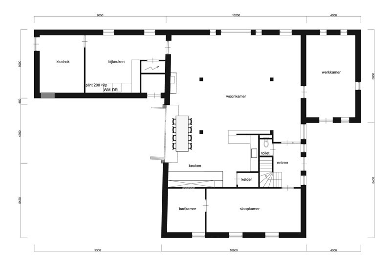 verbouw_ontwerp_plattegrond plattegrond ontwerp woonboerderij
