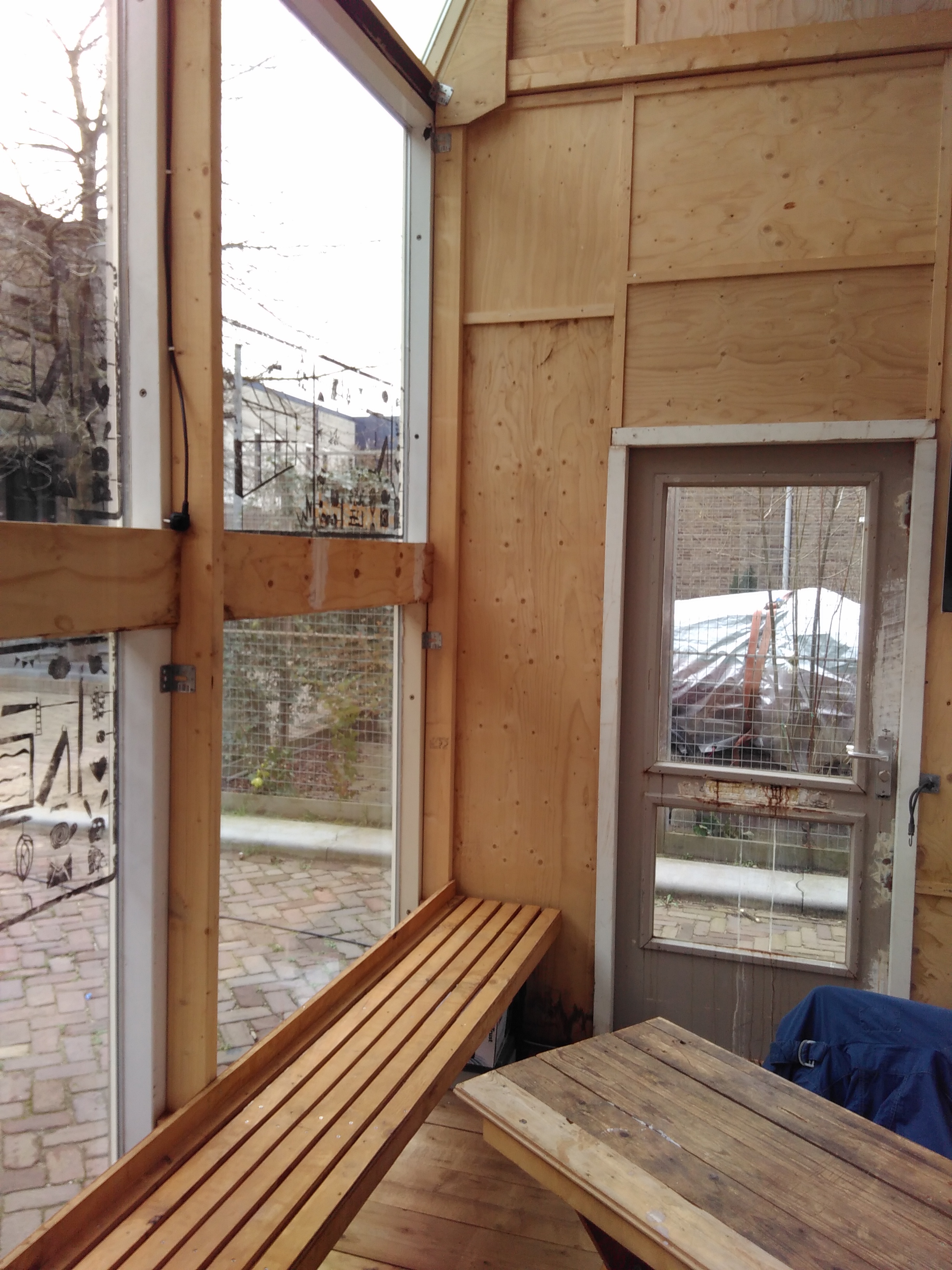 Interieur paviljoen experiment architectuur zelfbouw buroBois arnhem