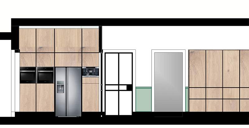 ontwerp keuken hal interieur