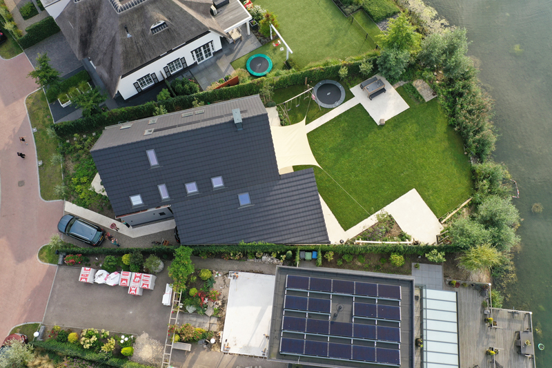 woning en tuin noordereiland Woning noordereiland schuytgraaf vogelvlucht